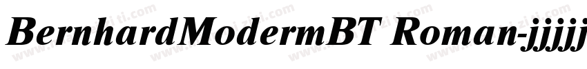 BernhardModermBT Roman字体转换